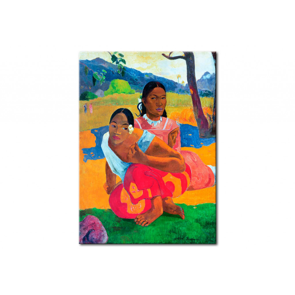 Schilderij  Paul Gauguin: Nafea Faaipoipo (When Are You Getting Married?)