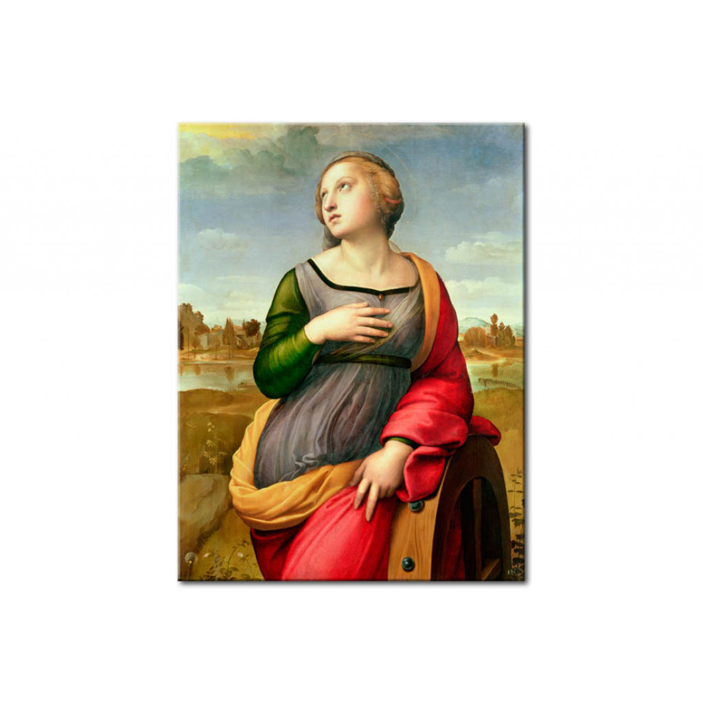 Schilderij  Rafael Santi: St. Catherine Of Alexandria