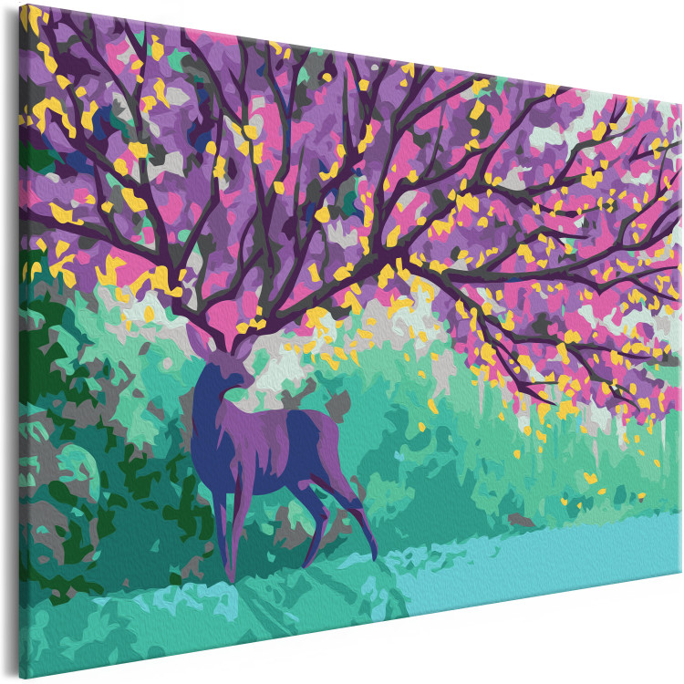 Wandbild zum Ausmalen Purple Deer 107530 additionalImage 5