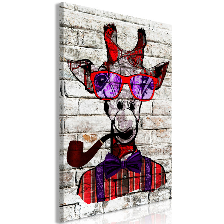 Quadro Hipster Giraffe (1 Part) Vertical 108330 additionalImage 2