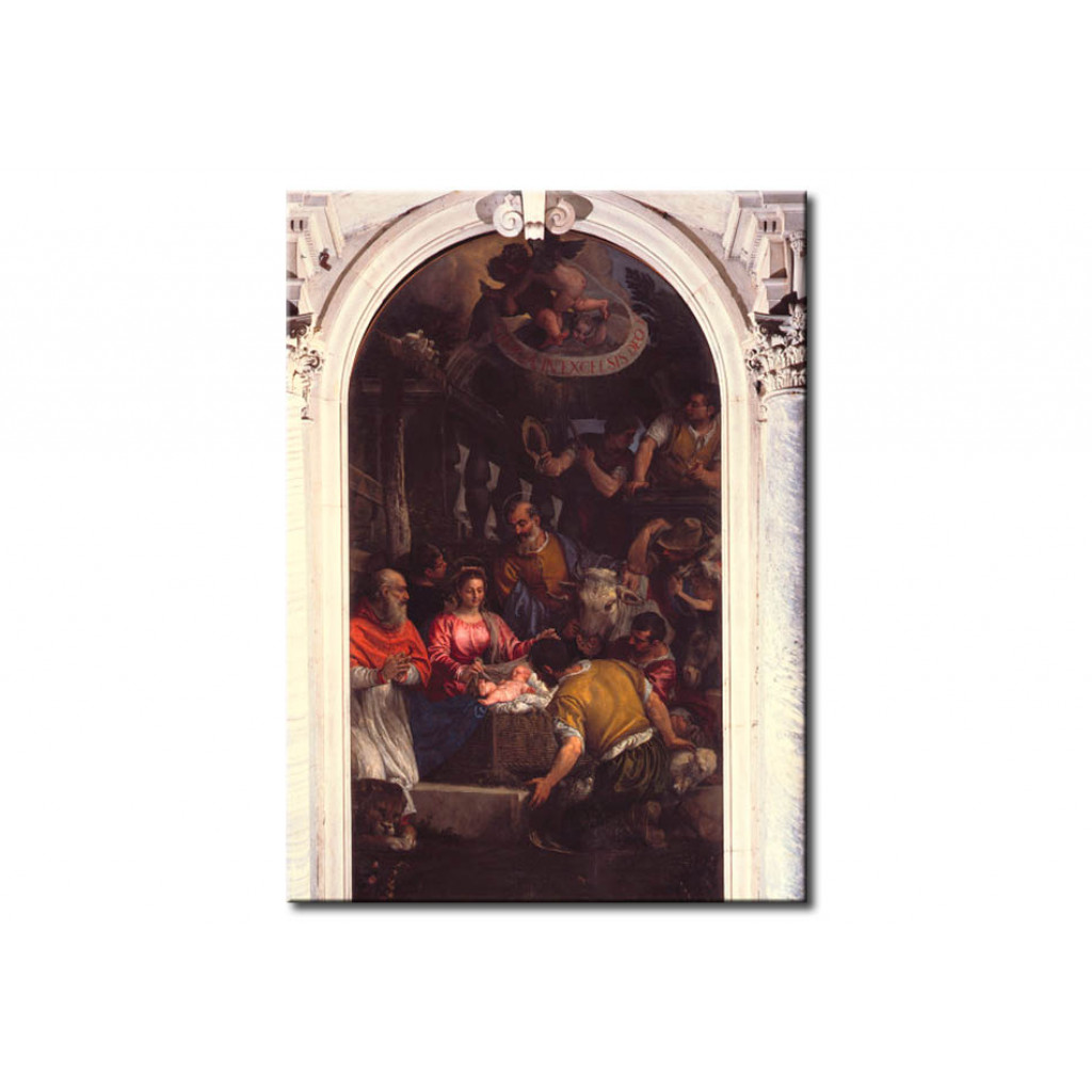 Schilderij  Paolo Veronese: Adoration Of The Shepherds