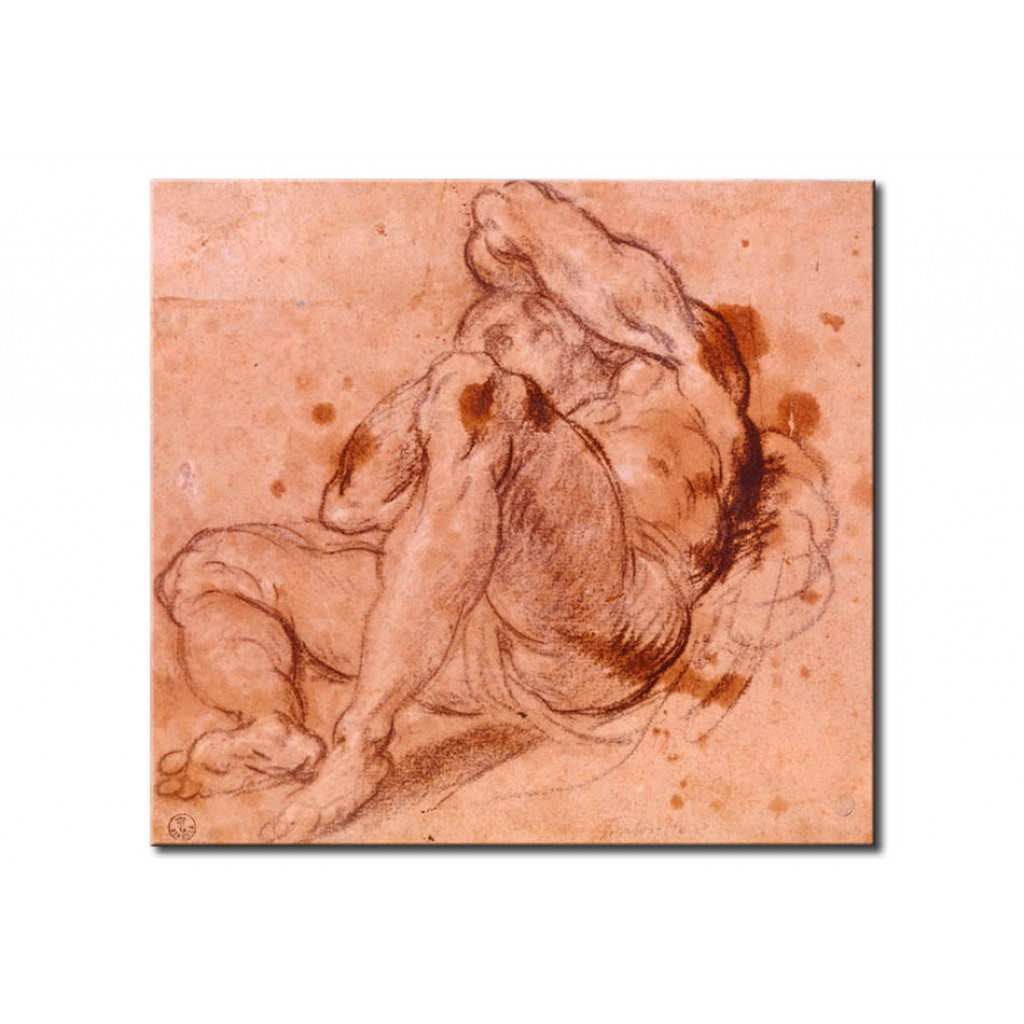 Schilderij  Tintoretto: Nude Study