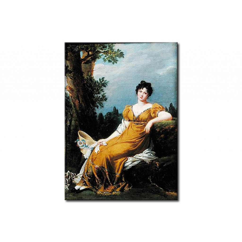 Schilderij  Robert LeFevre: Portrait Of A Seated Woman