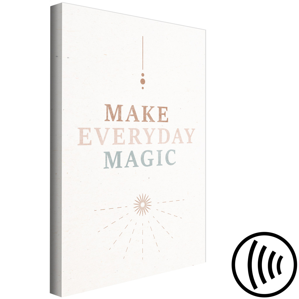 Quadro Everyday Magic - Motivating Inscription In Soft Shades