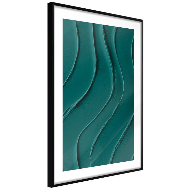 Poster Dark Green Abstraction - Clear Structure of Matter and Forms 149730 additionalImage 7