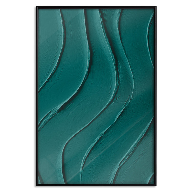 Poster Dark Green Abstraction - Clear Structure of Matter and Forms 149730 additionalImage 22