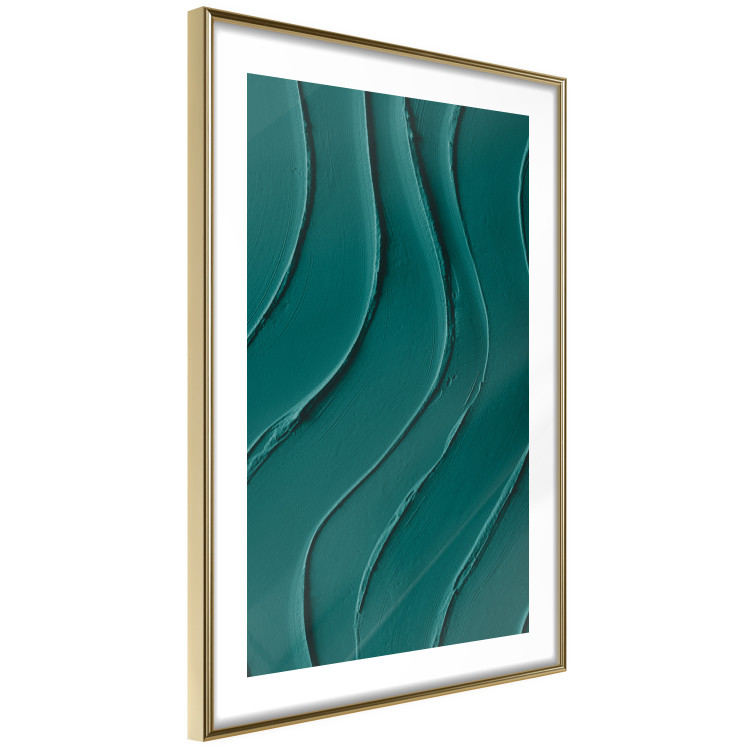 Poster Dark Green Abstraction - Clear Structure of Matter and Forms 149730 additionalImage 8