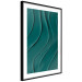 Poster Dark Green Abstraction - Clear Structure of Matter and Forms 149730 additionalThumb 7