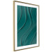 Poster Dark Green Abstraction - Clear Structure of Matter and Forms 149730 additionalThumb 8