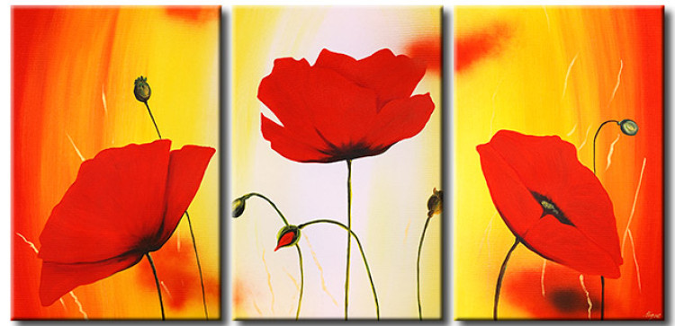 Canvas Art Print Poppy meadow 46630