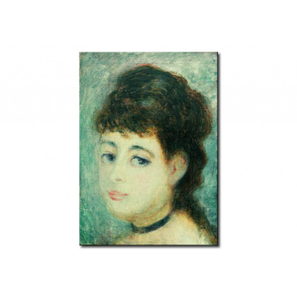 Schilderij  Pierre-Auguste Renoir: Portrait De Jeune Femme. La Parisienne