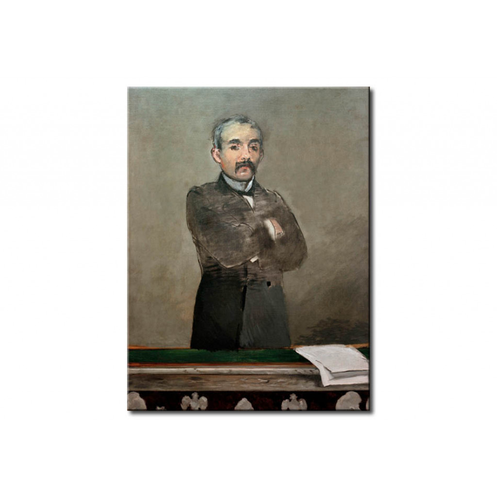 Schilderij  Edouard Manet: Portrait Of Clemenceau