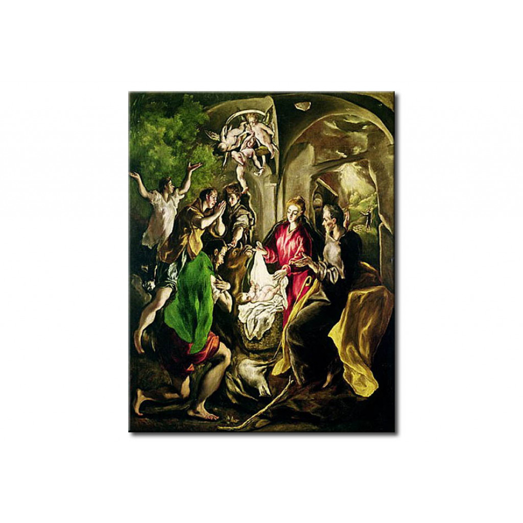 Schilderij  El Greco: Adoration Of The Shepherds