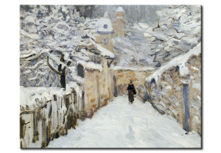 Kunstdruck Schnee in Louveciennes 53930