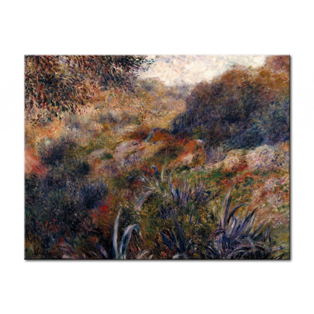 Schilderij  Pierre-Auguste Renoir: Paysage Algérien. Le Ravin De La Femme Sauvage