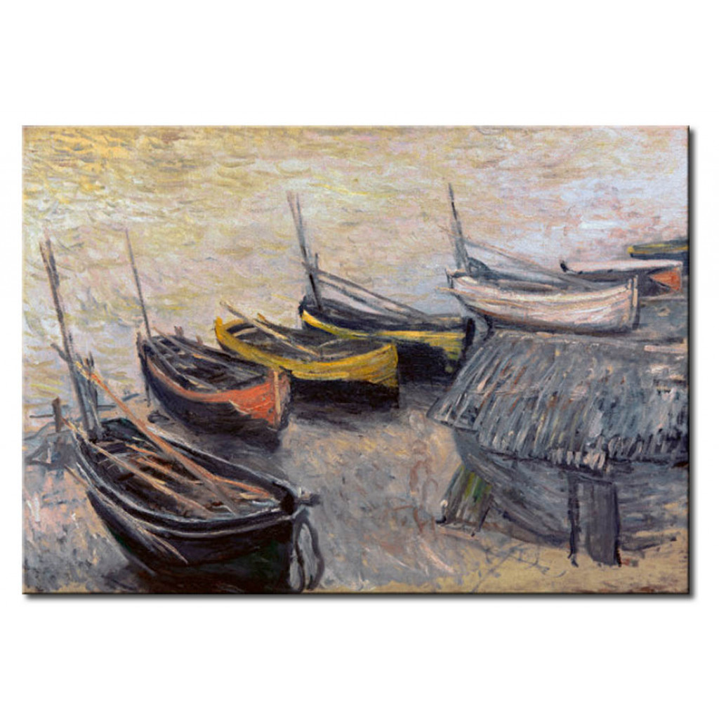 Schilderij  Claude Monet: Bateaux Sur La Plage