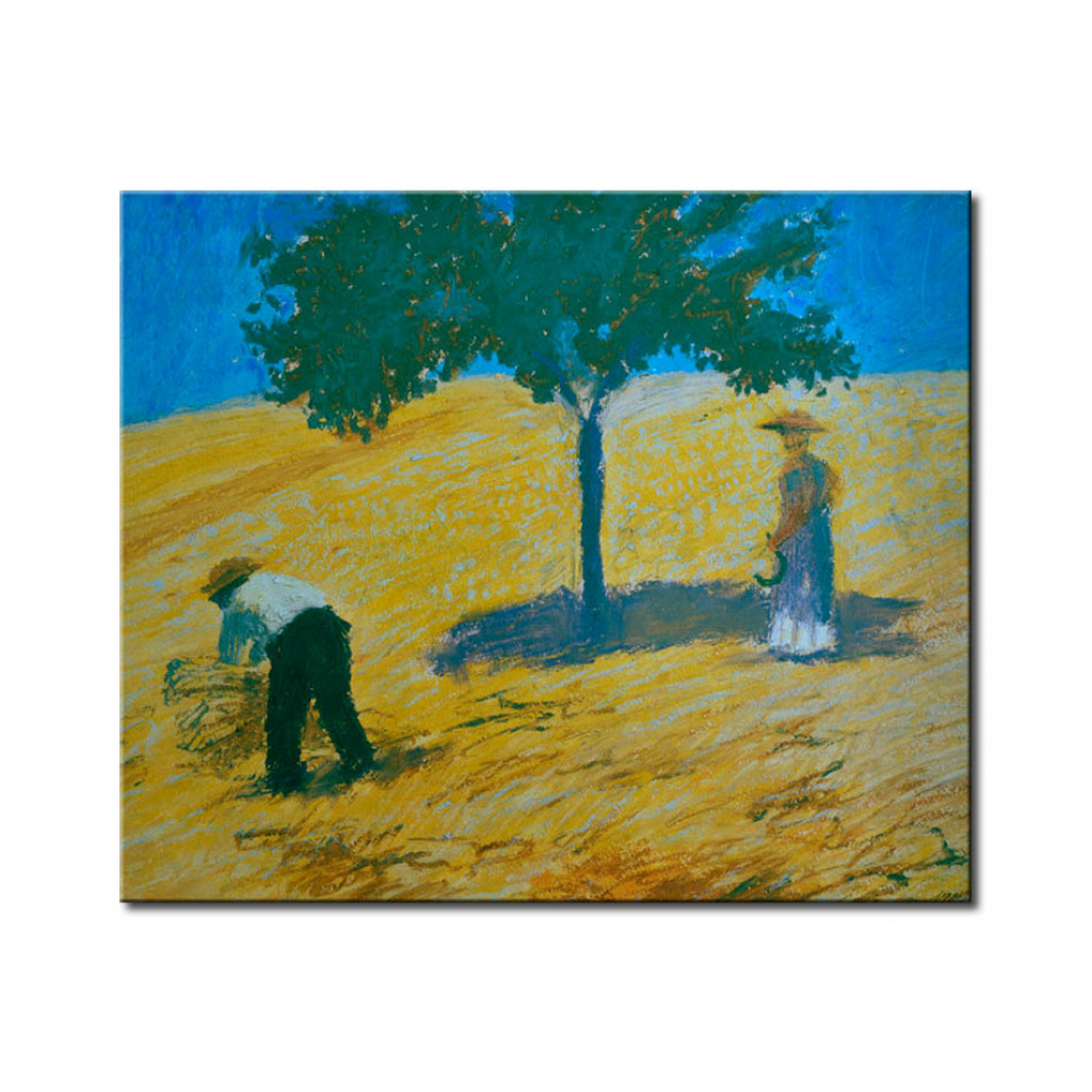 Schilderij  August Macke: Tree In A Corn Field