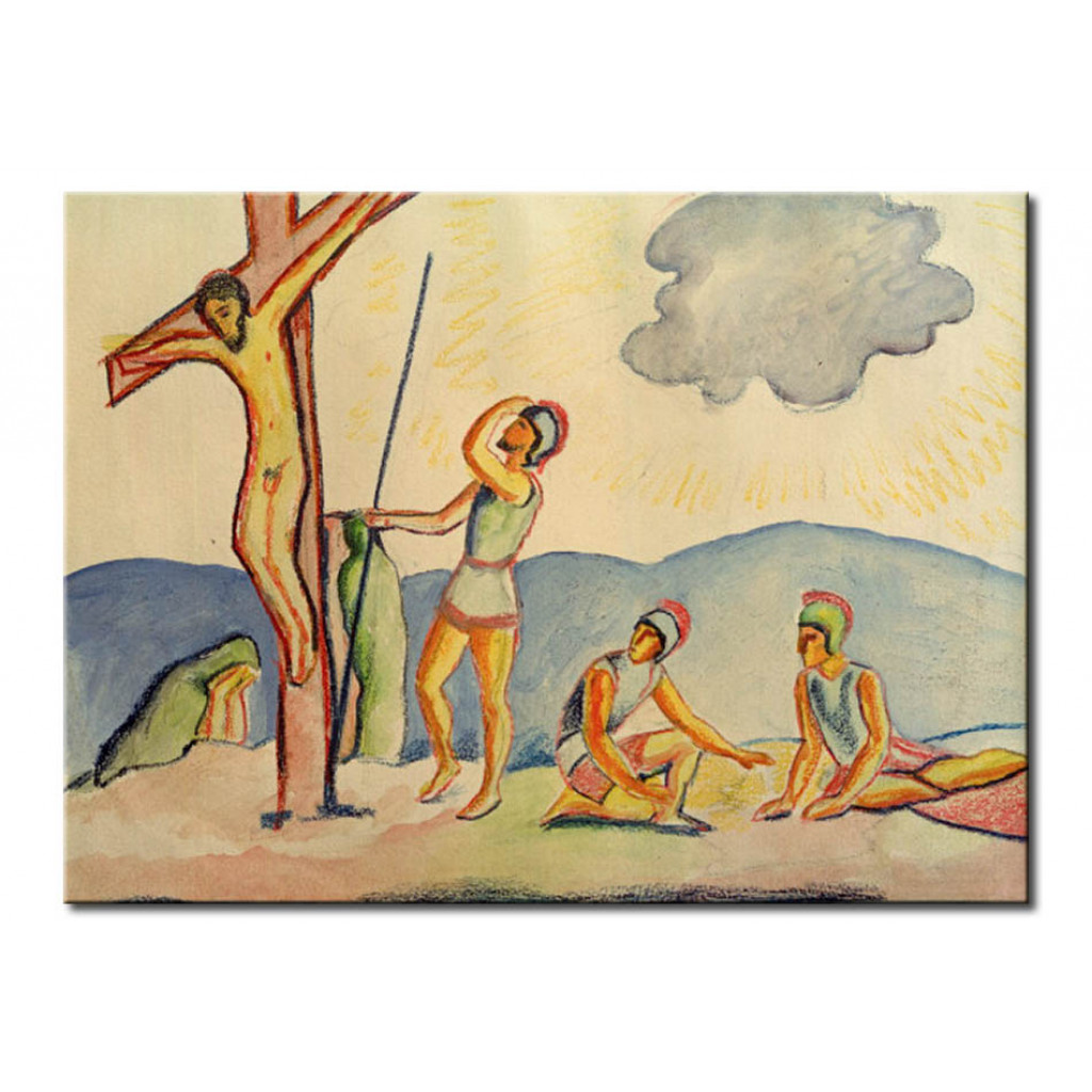 Schilderij  August Macke: Kreuzigung