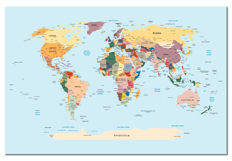 map of the world with countries and cities