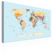 Wandbild Die Weltkarte auf einem Blick - bunte Grafiken mit Ländern und Städten 90230 additionalThumb 2