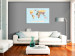 Wandbild Die Weltkarte auf einem Blick - bunte Grafiken mit Ländern und Städten 90230 additionalThumb 3