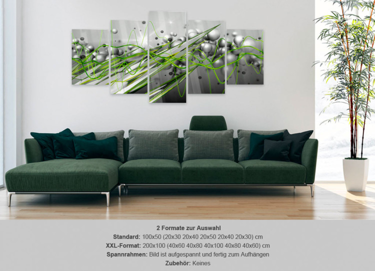 Acrylic Print Green Rhythm [Glass] 92830 additionalImage 7
