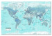 Prikbord World Map: Sky Blue World [Cork Map] 98030 additionalThumb 2