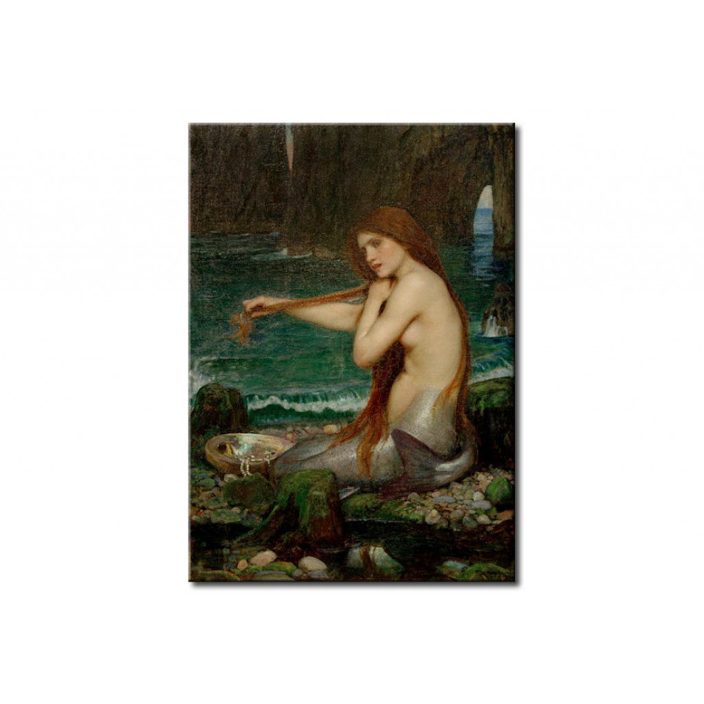 Schilderij  John William Waterhouse: A Mermaid