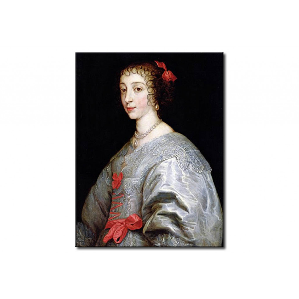 Schilderij  Anthony Van Dyck: Henrietta-Maria Of France
