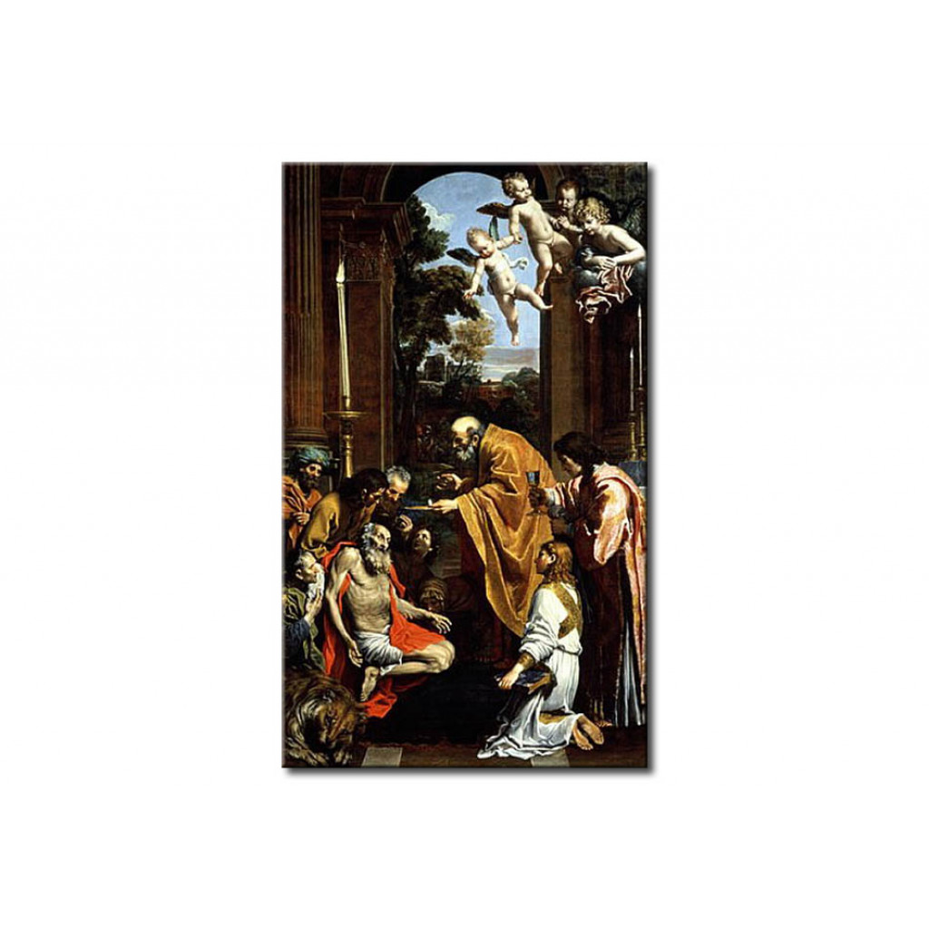 Målning The Last Sacrament Of St. Jerome