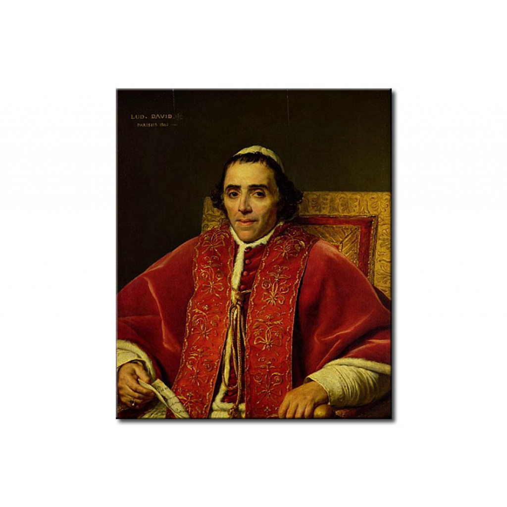 Reprodução Do Quadro Portrait Of Pope Pius VII