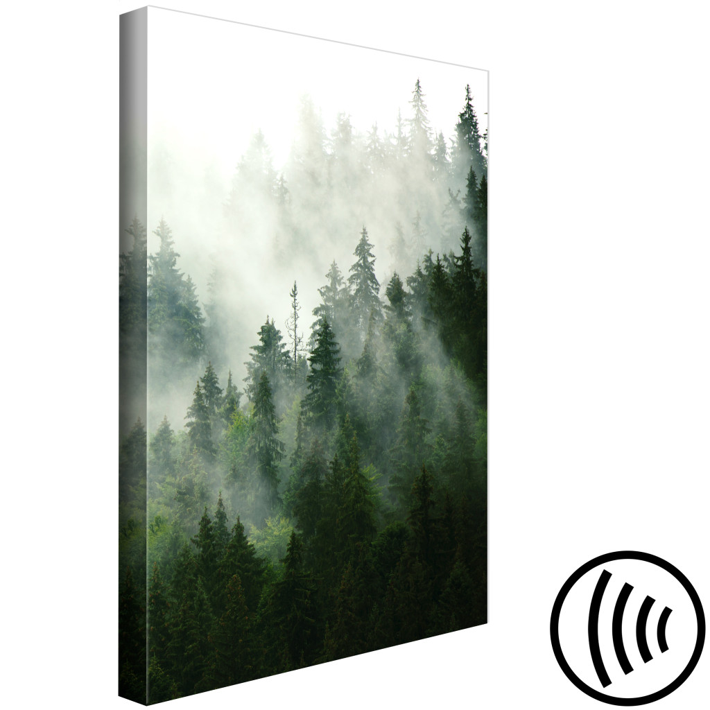 Schilderij  Bos: Coniferous Forest (1 Part) Vertical