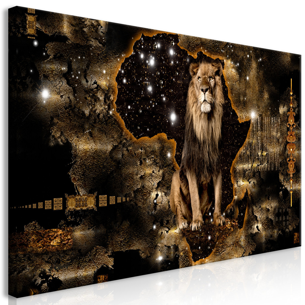 Schilderij Golden Lion II [Large Format]