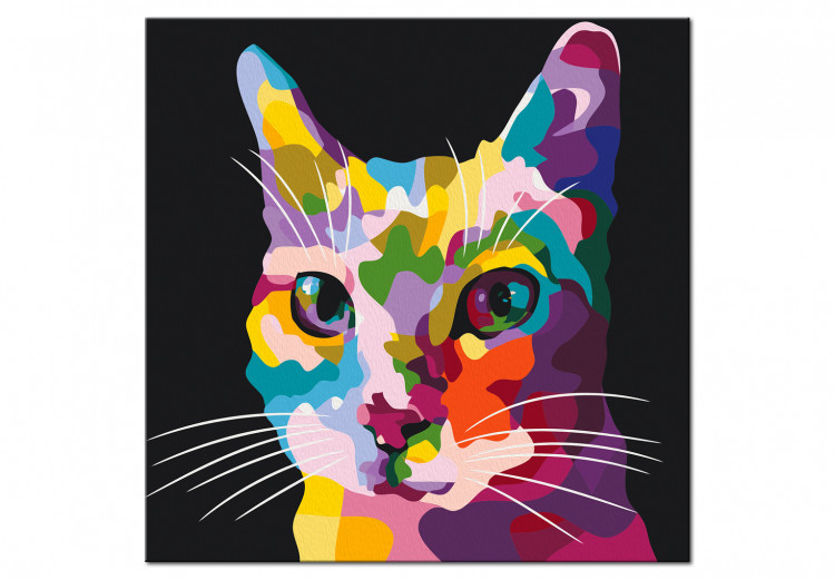 Obraz do malowania po numerach Kot w plamki 127440 additionalImage 6