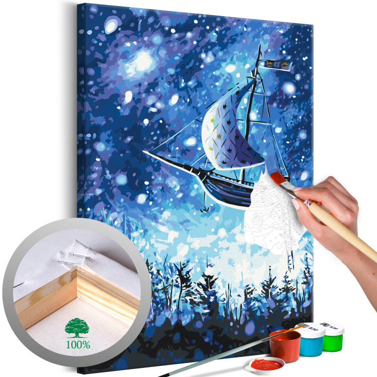 Paint by Number Kit Flying Ship 131440