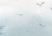 Foto Tapete Tropische Brise - bewölkte Landschaft, die Palmen und Vögel darstellt 138740 additionalThumb 4