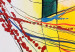 Konst Figurer i nät (1-del) - Abstraktion med färgglada silhuetter 47140 additionalThumb 2