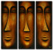 Canvas Masks in bronze 49140