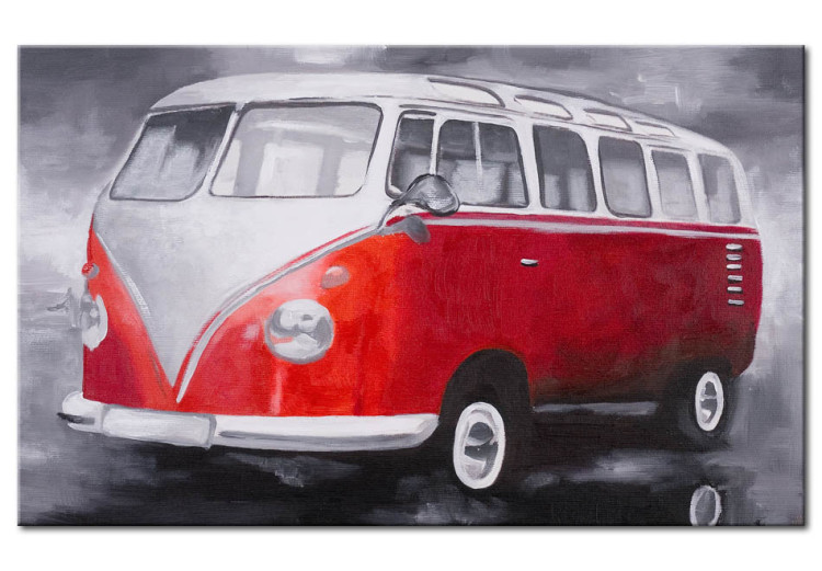 Wandbild Roter Volkswagen 49440