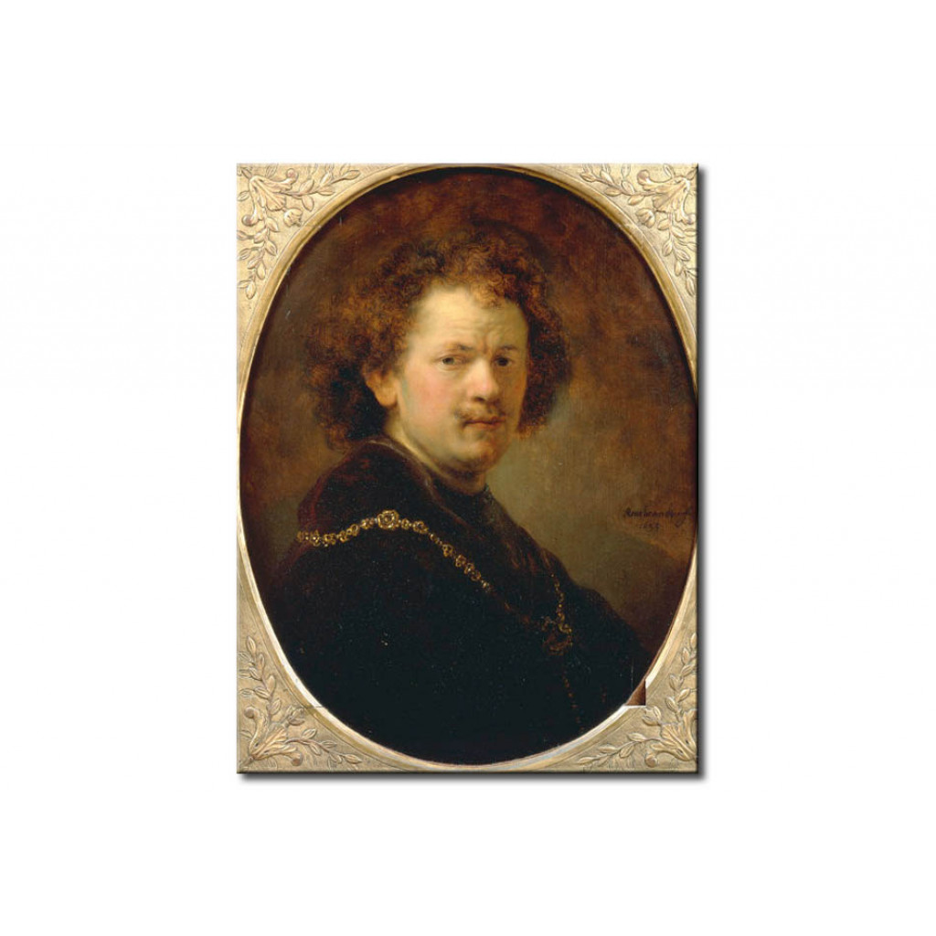 Schilderij  Rembrandt: Selfportrait