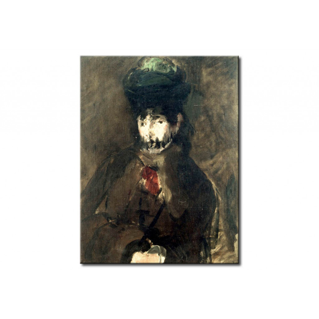 Schilderij  Edouard Manet: Jeune Femme Viole, Portrait De Berthe Morisot