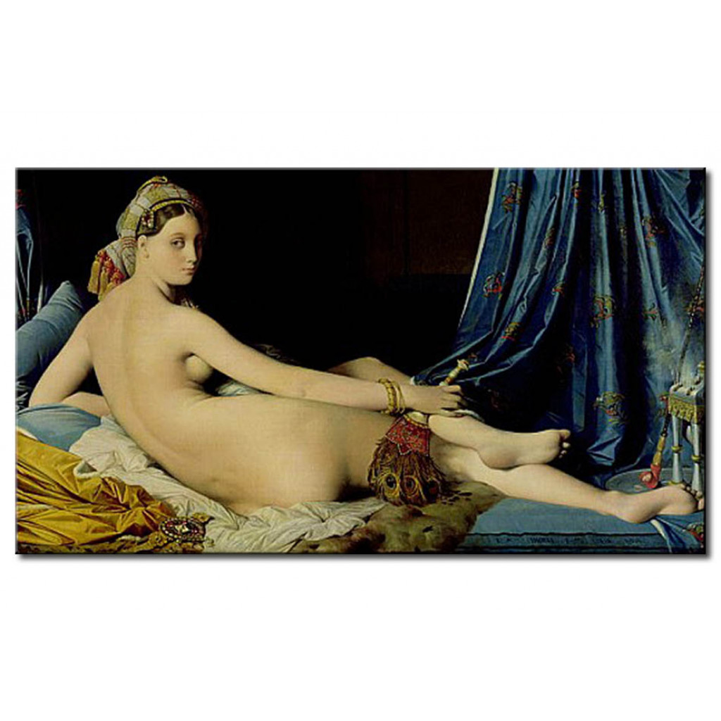 Schilderij  Jean-Auguste-Dominique Ingres: The Grande Odalisque