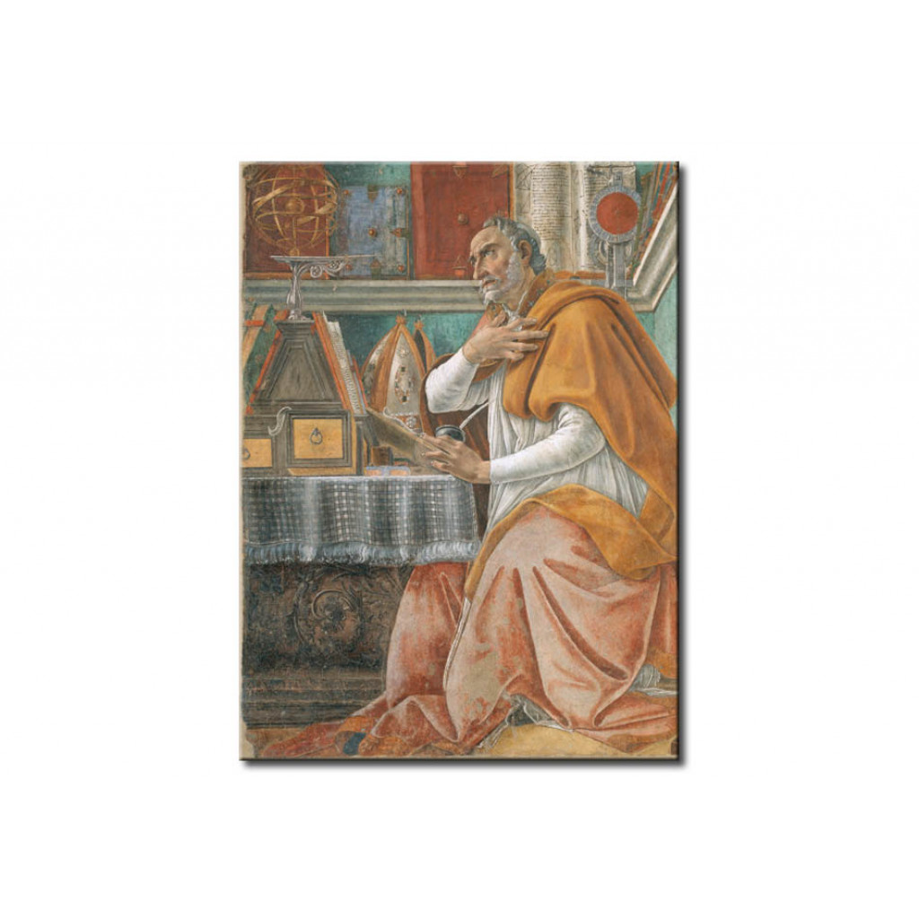 Schilderij  Sandro Botticelli: Saint Augustinus