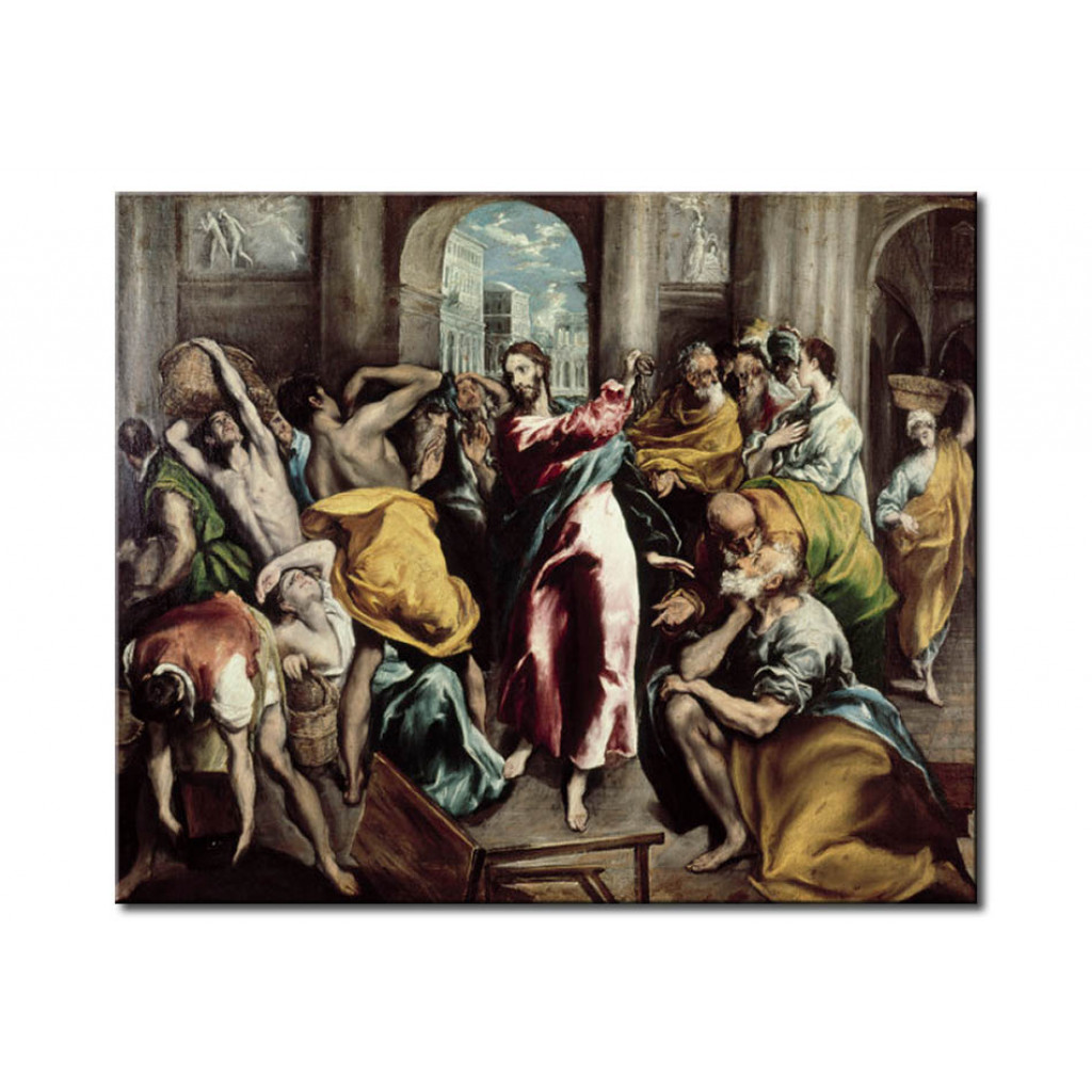 Schilderij  El Greco: Cleaning Of The Temple
