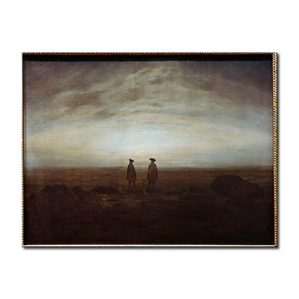 Schilderij  Caspar David Friedrich: Zwei Männer Am Meer
