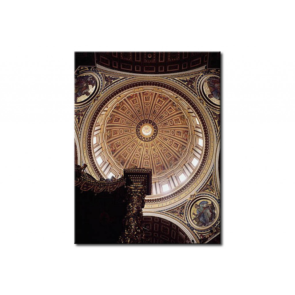 Cópia Impressa Do Quadro View Of The Interior Of The Dome, Begun By Michelangelo In