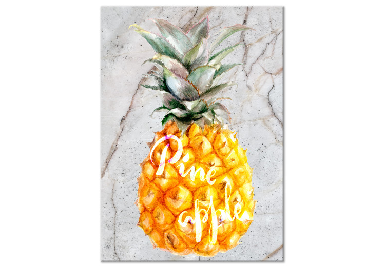 Canvas Pineapple and Marble (1 Part) Vertical