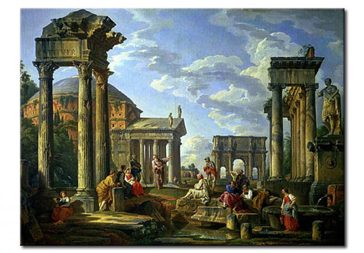 Reproduktion Roman Ruins with a Prophet 109950
