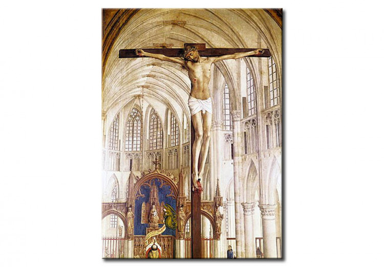 Reprodukcja obrazu The Seven Sacraments Altarpiece, detail of Christ on the Cross 111750