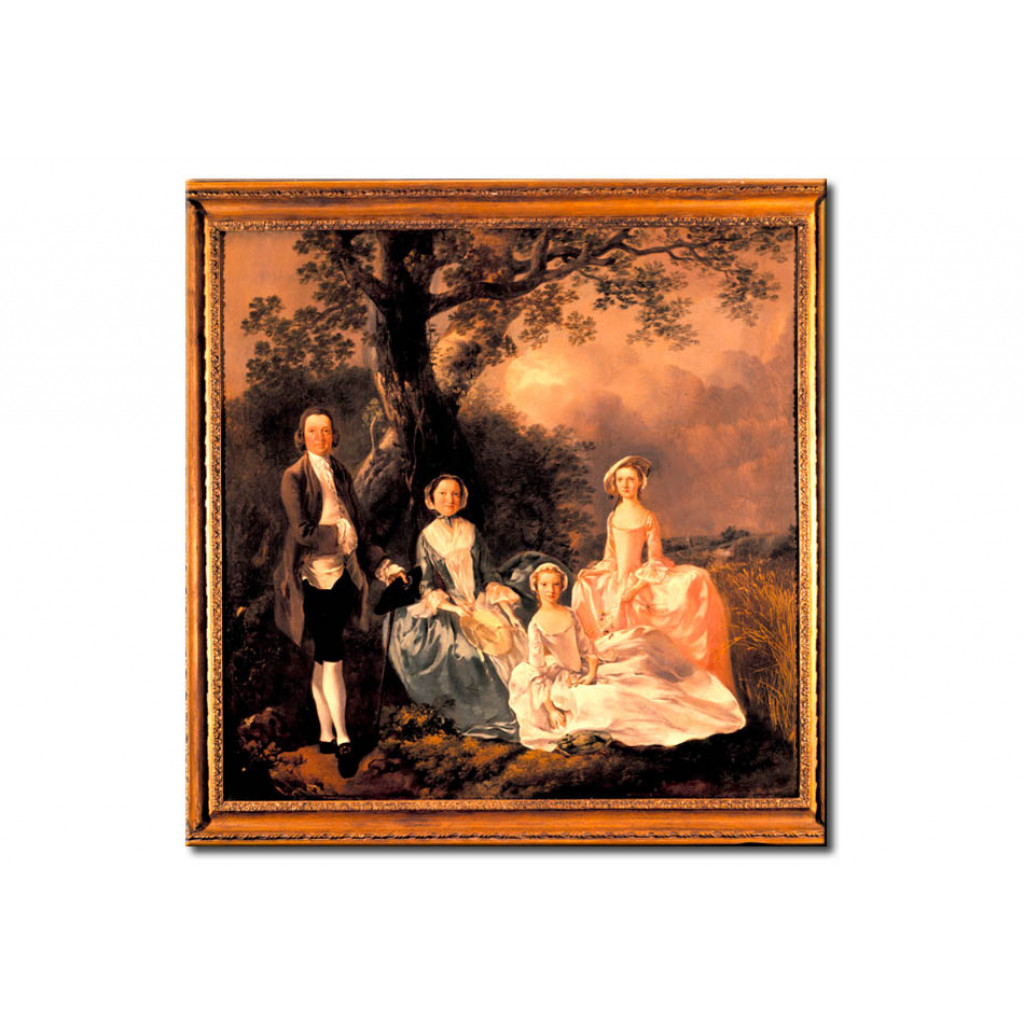 Reprodução Mr. And Mrs. John Gravenor With Their Daughters, Elizabeth And Dorothea